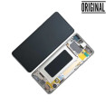 Pantalla para Samsung S10 Plus / G975 Plata / Blanca (Original Service Pack)