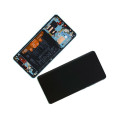 Screen For Huawei P30 Pro (2019) with Silver Blue Frame (Original Service Pack)