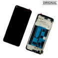 Screen For Realme 7 Pro (2020) (RMX217) with Frame (Black) - Original Service Pack -