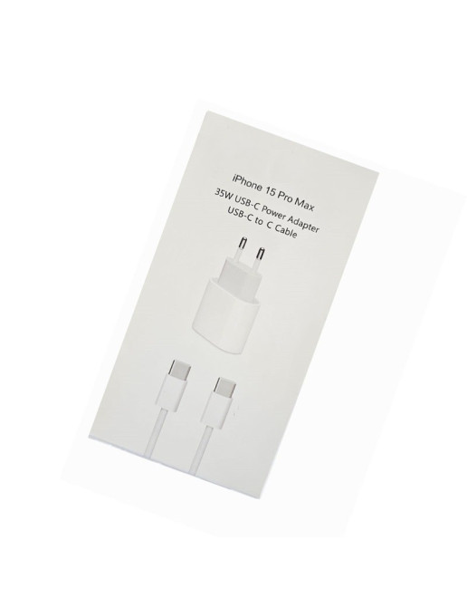 Cargador 35W Tipo-C con Cable Tipo-C a Tipo-C para Apple (1M) Premium