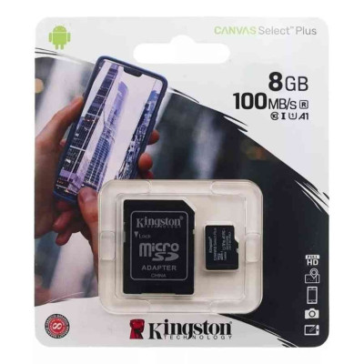 Kingston 8GB Ultra Micro SDHC UHS-I Memory Card with Adapter