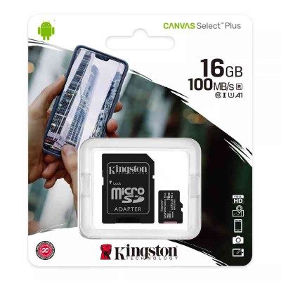 Kingston 16GB Ultra Micro SDHC UHS-I Memory Card with Adapter