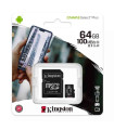 Tarjeta MicroSD de 64GB - Kingston MicroSDHC Card,UHS-I, Clase 10