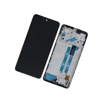 Screen For Xiaomi POCO X4 GT 5G (22041216G) / Redmi Note 11T Pro / Note 11T Pro Plus 5G with Frame (Black) - Original -