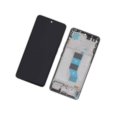 Screen For Redmi Note 14 5G with Frame (Black) - Original Service Pack -