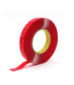 Double Sided Adhesive Tape 8mm Cinta Doble Caras 0.8cm Rojo